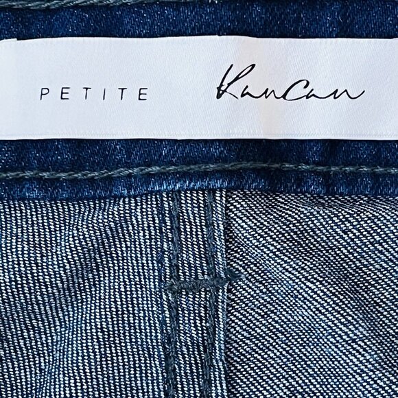 NWT Kancan Women's Blue Denim Jeans Size 11/29 Petite Flare Leg Stretch Mid Rise - Picture 9 of 14